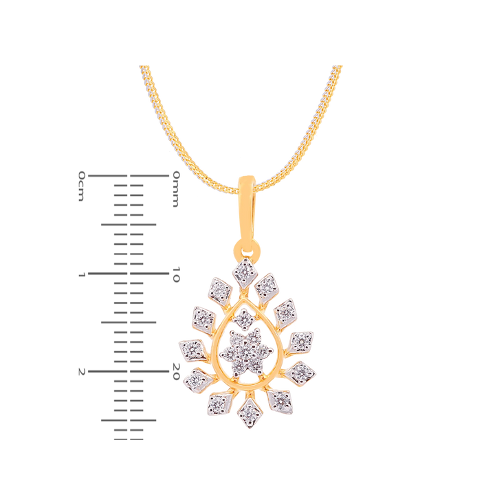 0.42Ct VVS/FG Diamond Pendant Set in 18K Gold