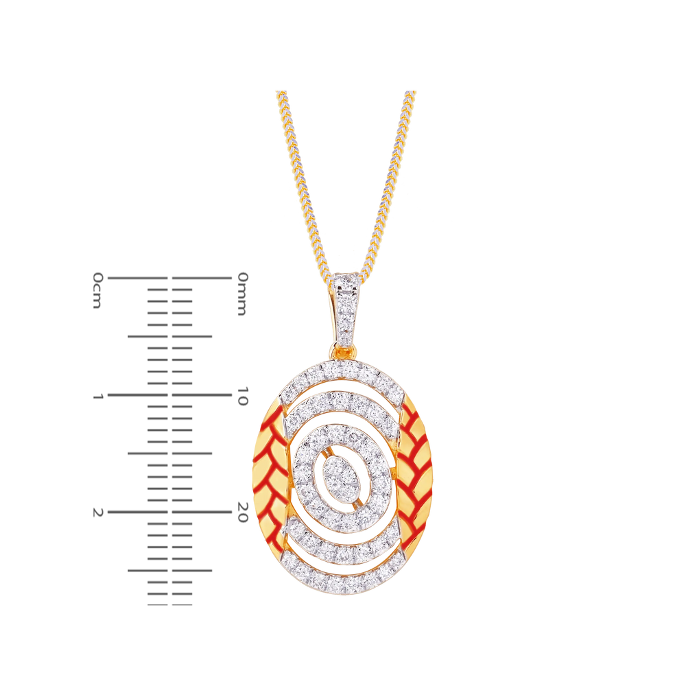 0.72Ct VVS/FG Diamond Pendant Set in 18K Gold