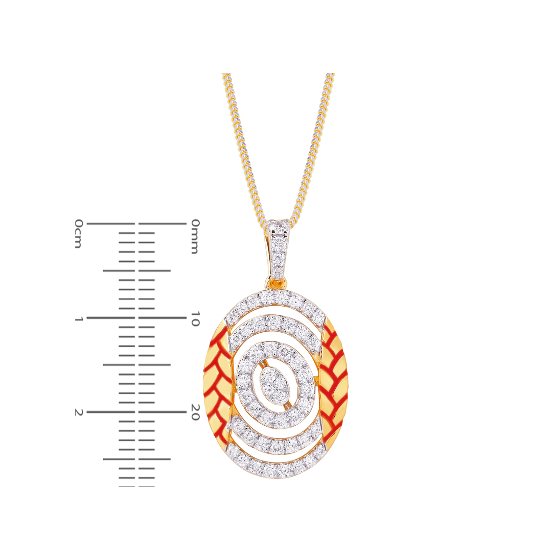 0.72Ct VVS/FG Diamond Pendant Set in 18K Gold