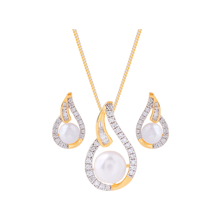 0.47Ct VVS/FG Diamond Pendant Set With Gemstones in 18K Gold