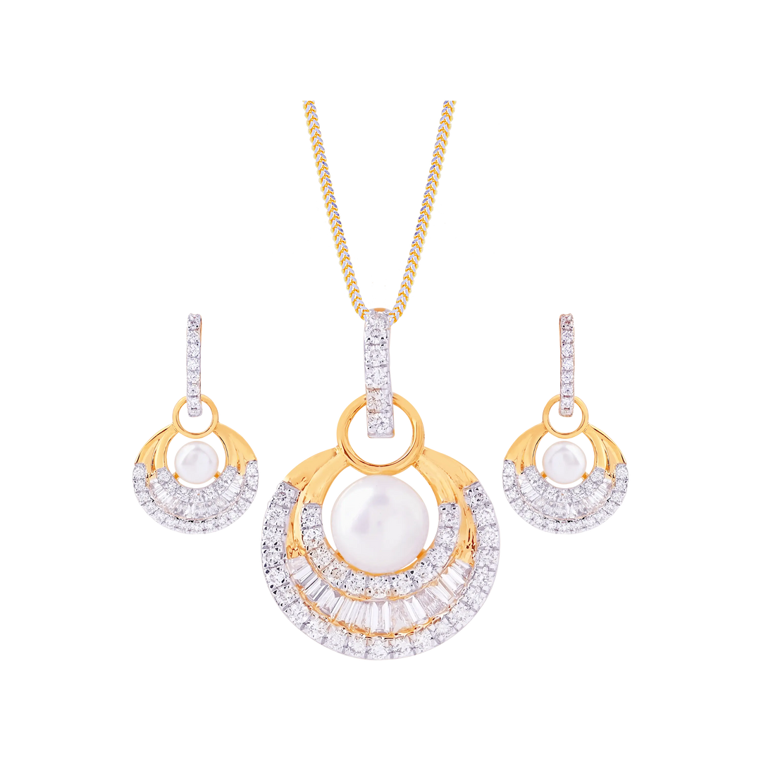 0.80Ct VVS/FG Diamond Pendant Set  in 18K Gold