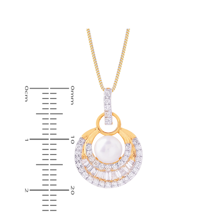 0.80Ct VVS/FG Diamond Pendant Set  in 18K Gold