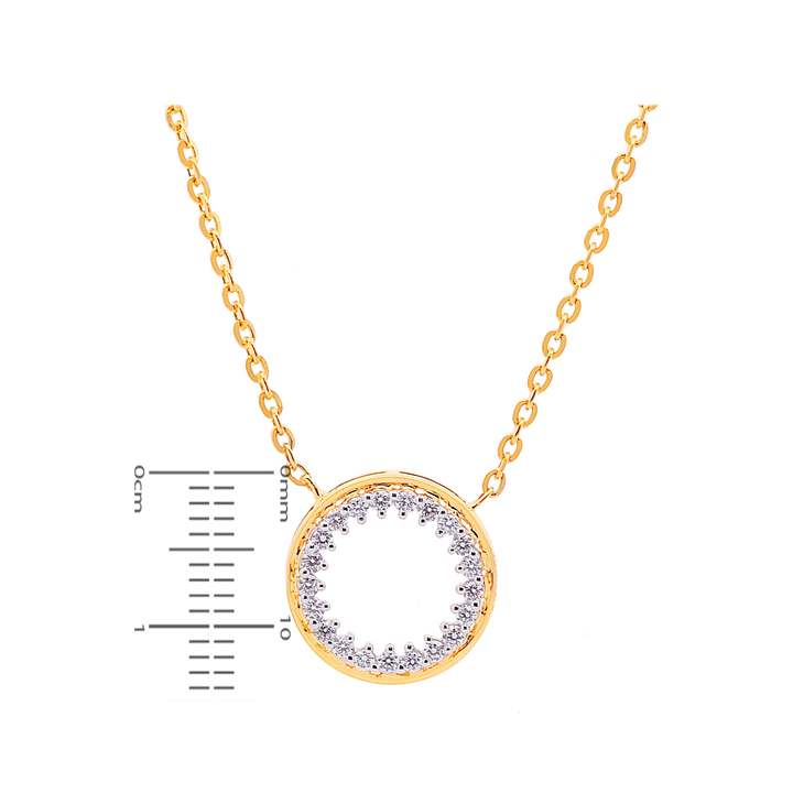 0.29Ct VVS/EF Diamond Pendant Set in 18K Gold