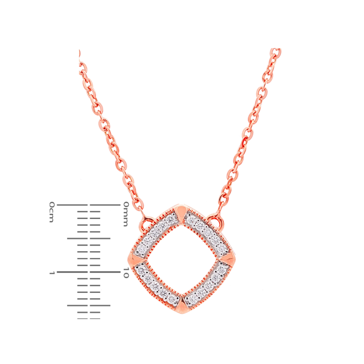 0.26Ct VVS/EF Diamond Pendant Set in 18K Rose Gold