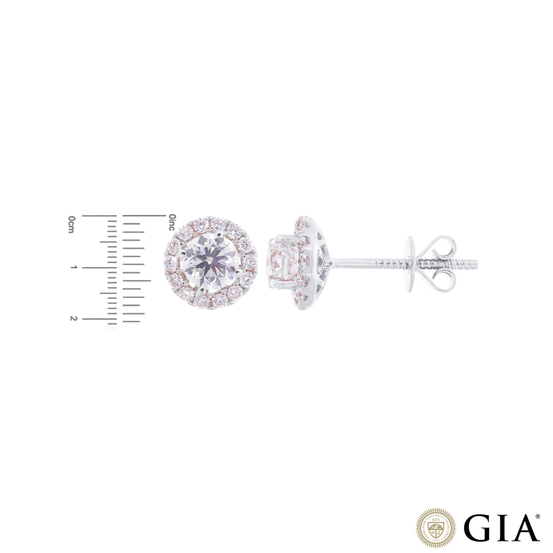 2.67CTW SI2/H GIA Certified Diamond Pendant Set in 18K White Gold