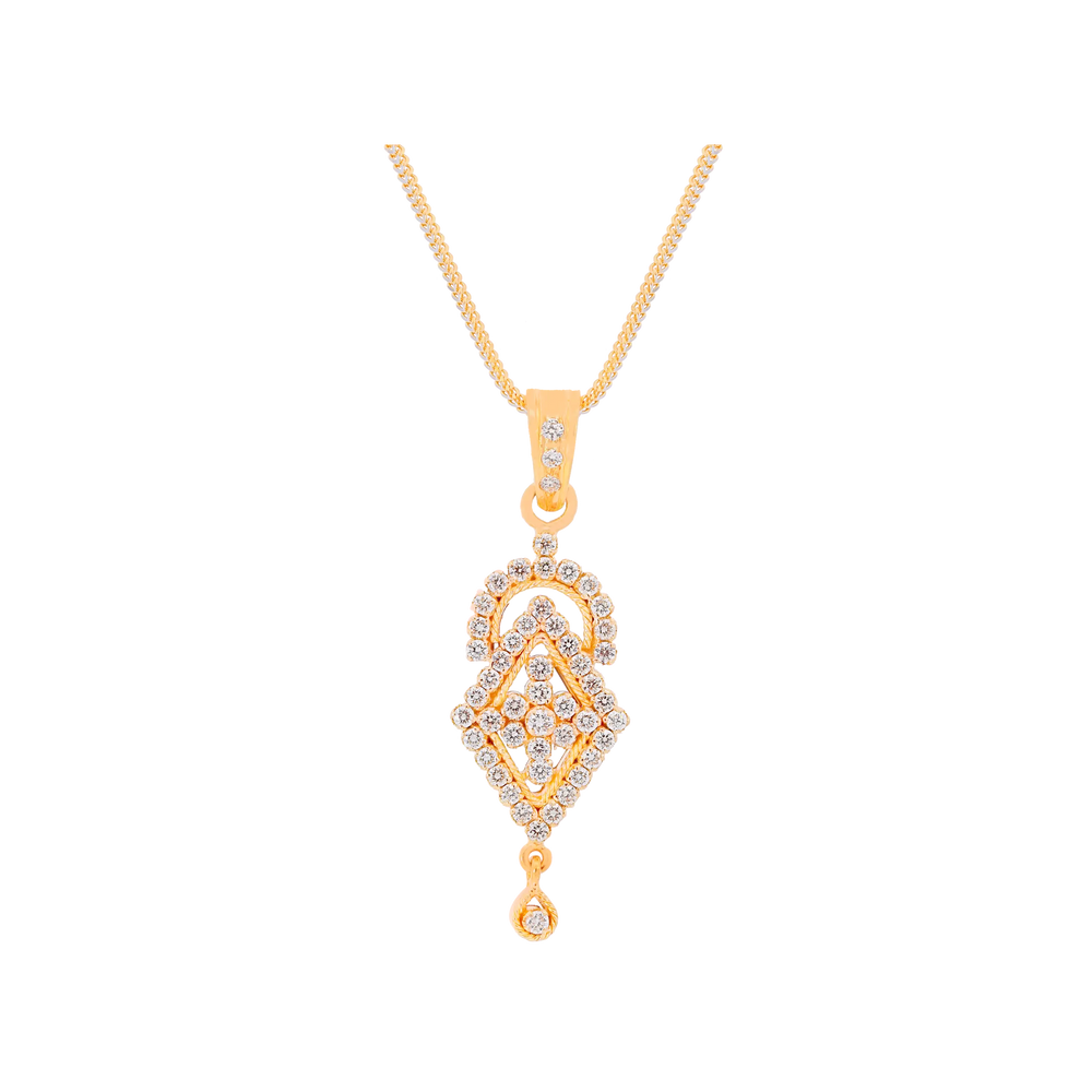 2.23Ct VVS/FG Diamond Pendant Set in 18K Gold