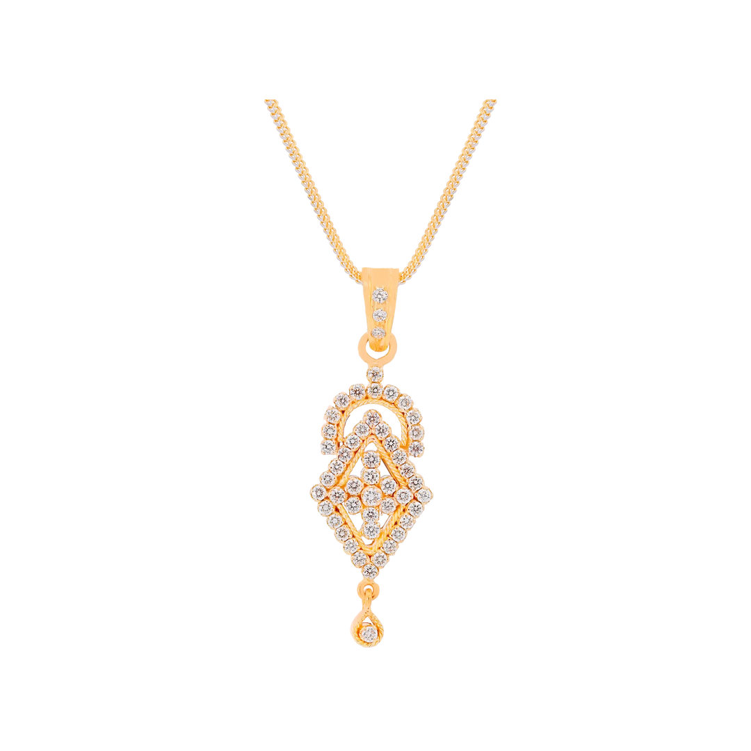 2.23Ct VVS/FG Diamond Pendant Set in 18K Gold