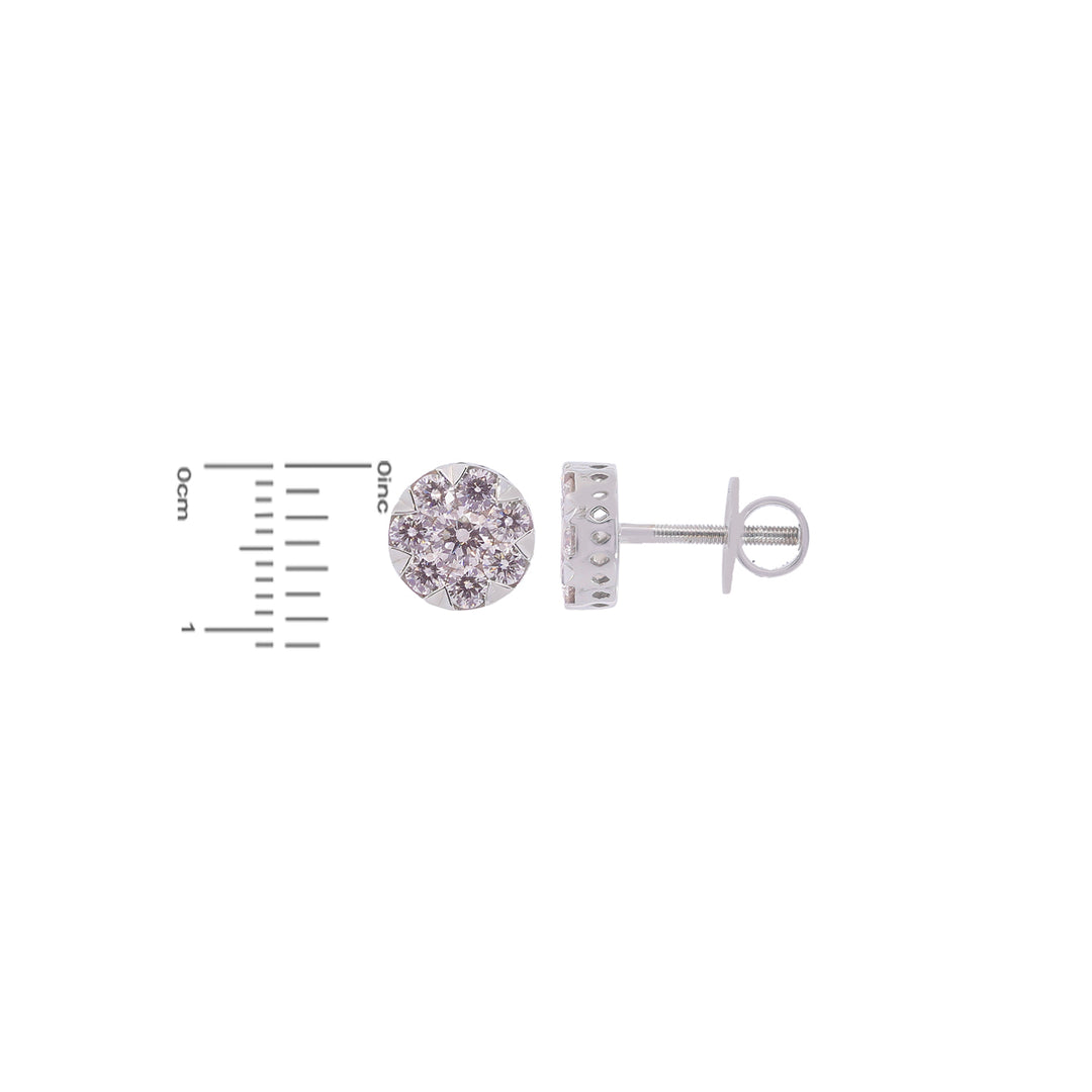 2.11 Ct VVS/FG Diamond Pendant Set in 18K White Gold