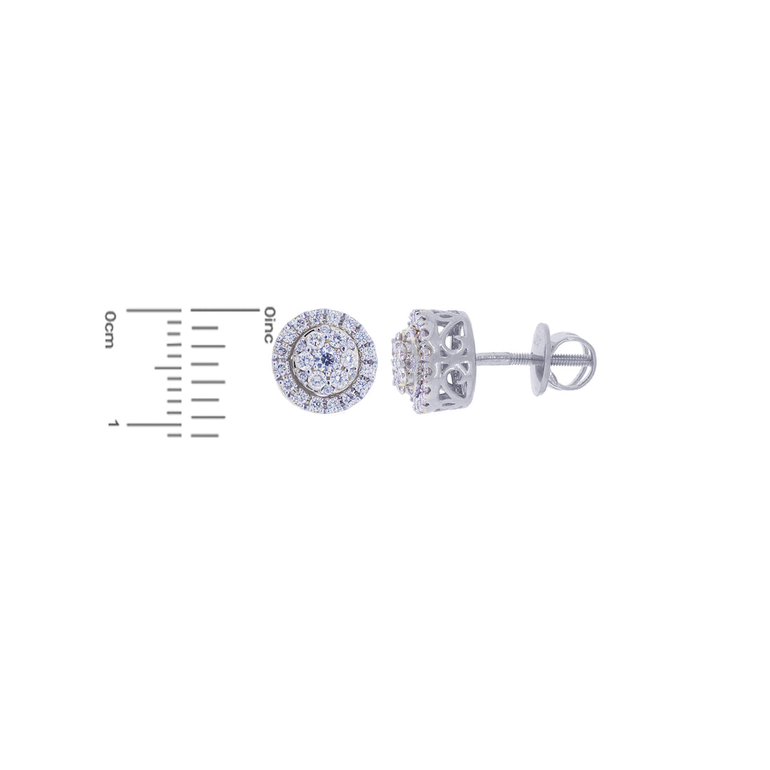 1.42Ct VVS/FG Diamond Pendant Set in 18K White Gold