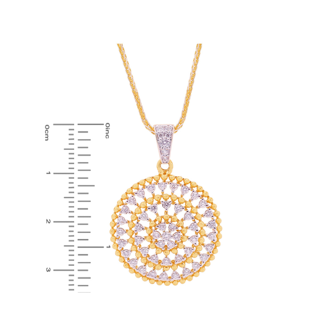 1.79Ct VVS/FG Diamond Pendant Set in 18K Gold
