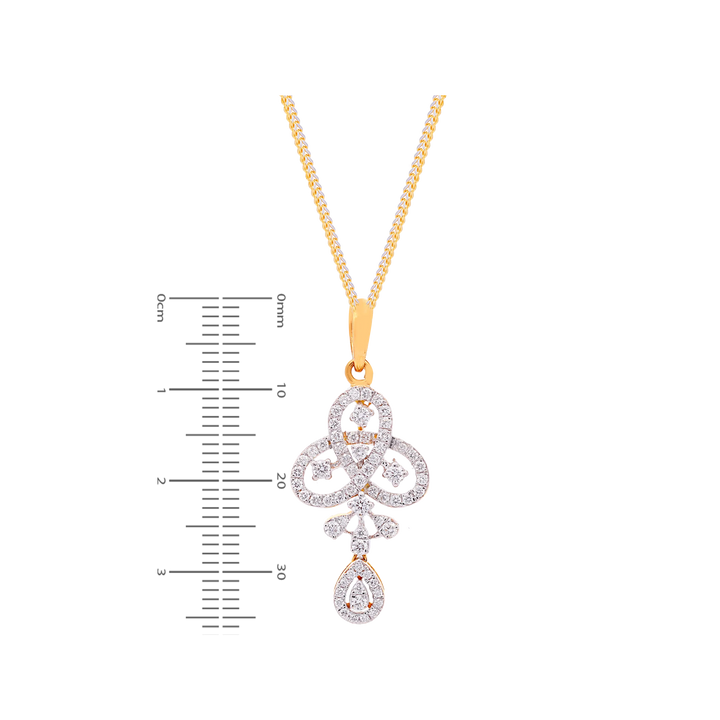 1.35Ct VVS/FG Diamond Pendant Set in 18K Gold