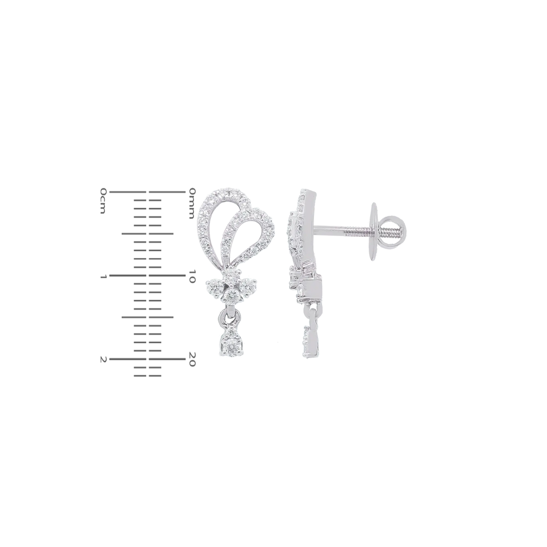 1.27Ct VVS/FG Diamond Pendant Set in 18K White Gold