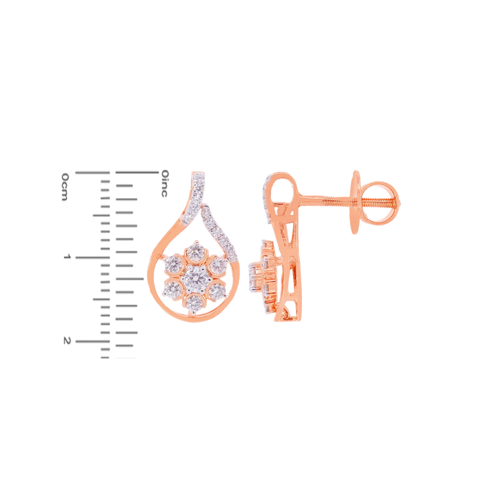 1.16Ct VVS/FG Diamond Pendant Set in 18K Rose Gold