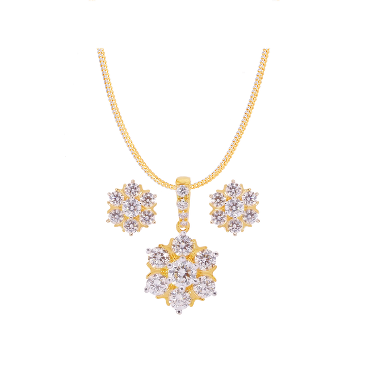 1.54Ct VVS/FG Diamond Pendant Set in 18K Gold