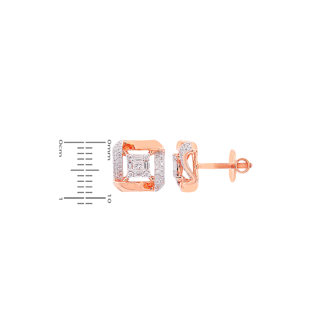 1.21Ct VVS/FG Diamond Pendant Set in 18K Rose Gold