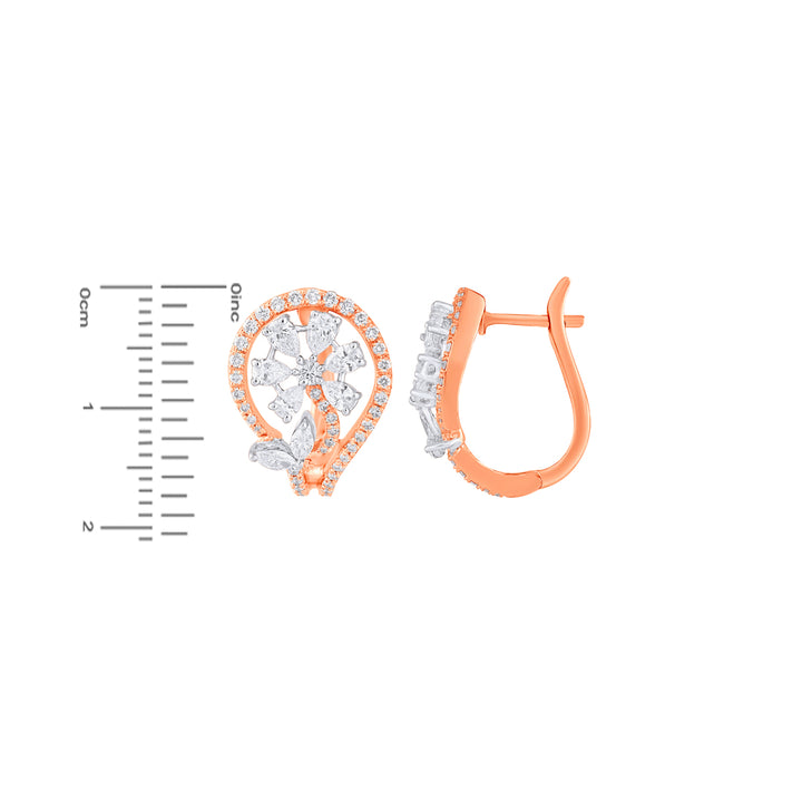 2.27Ct VVS/FG Diamond Pendant Set in 18K Rose Gold