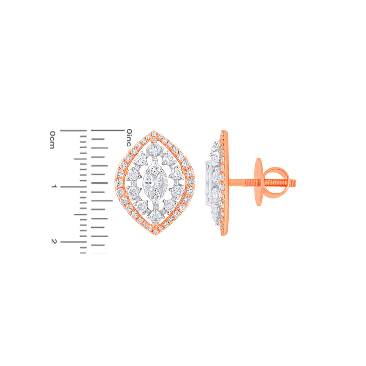 2.23Ct VVS/FG Diamond Pendant Set in 18K Rose Gold