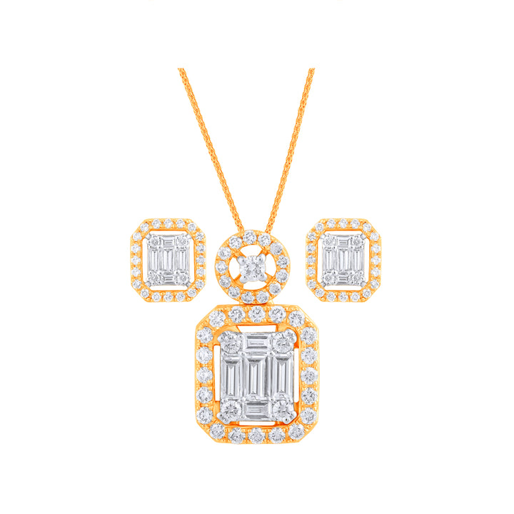 1.02Ct VVS/FG Diamond Pendant Set in 18K Gold