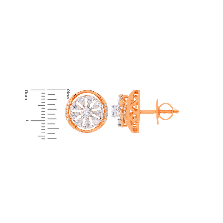 1.39Ct VVS/FG Diamond Pendant Set in 18K Rose Gold