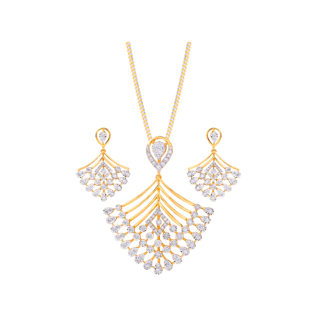 1.45Ct VVS/FG Diamond Pendant Set in 18K Gold