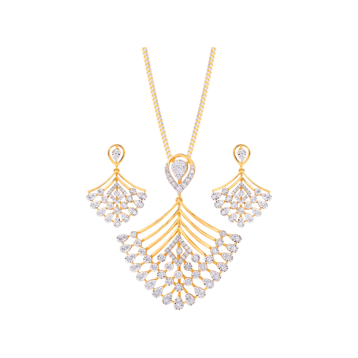 1.45Ct VVS/FG Diamond Pendant Set in 18K Gold