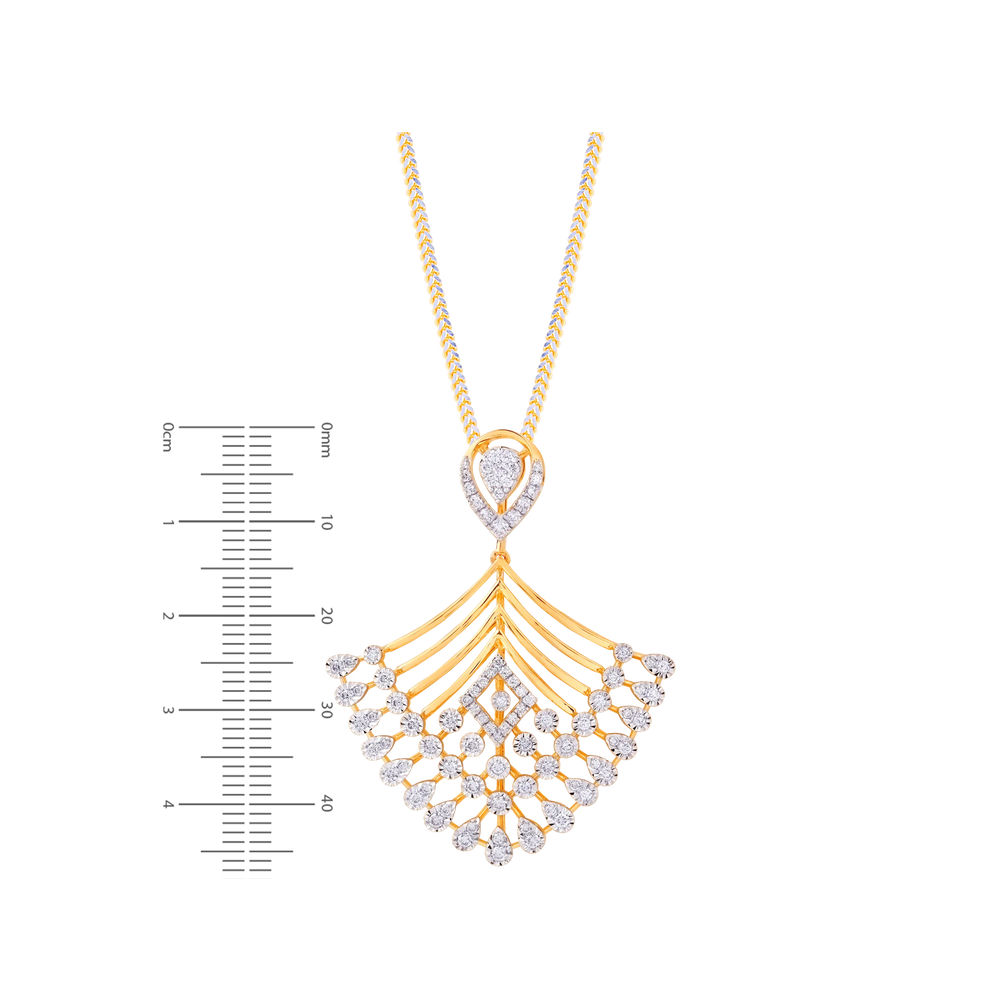1.45Ct VVS/FG Diamond Pendant Set in 18K Gold
