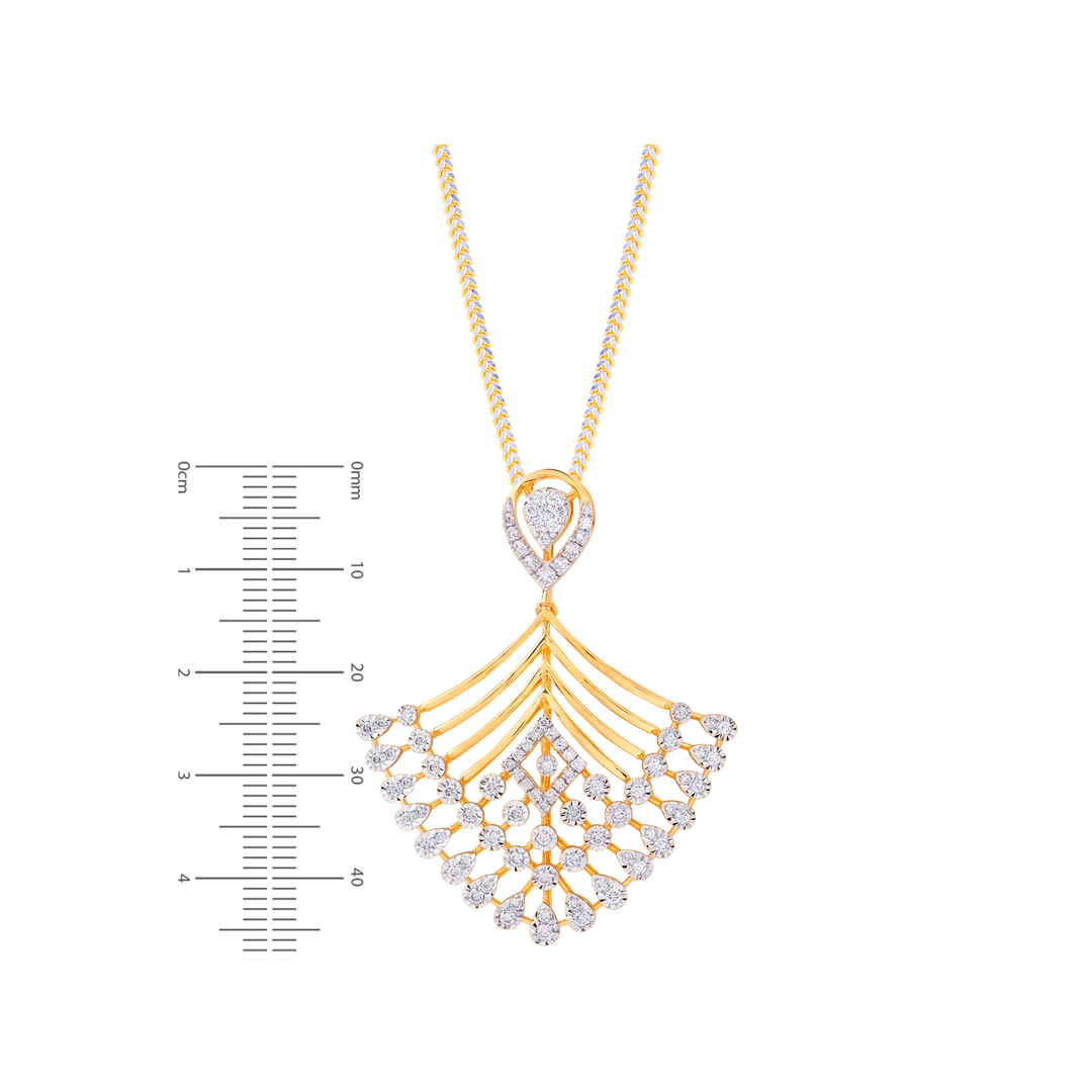1.45Ct VVS/FG Diamond Pendant Set in 18K Gold