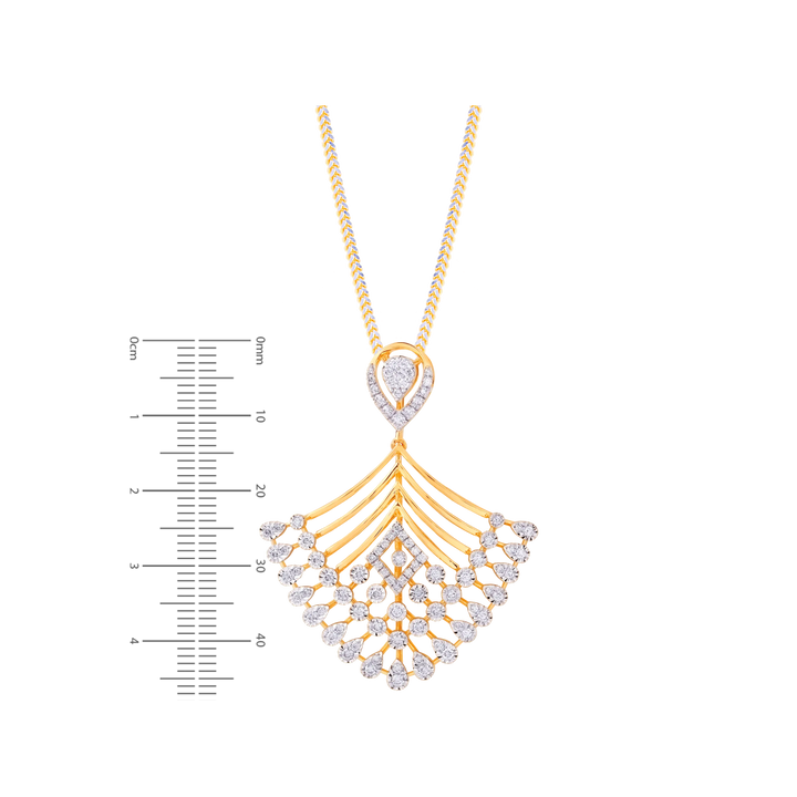 1.45Ct VVS/FG Diamond Pendant Set in 18K Gold