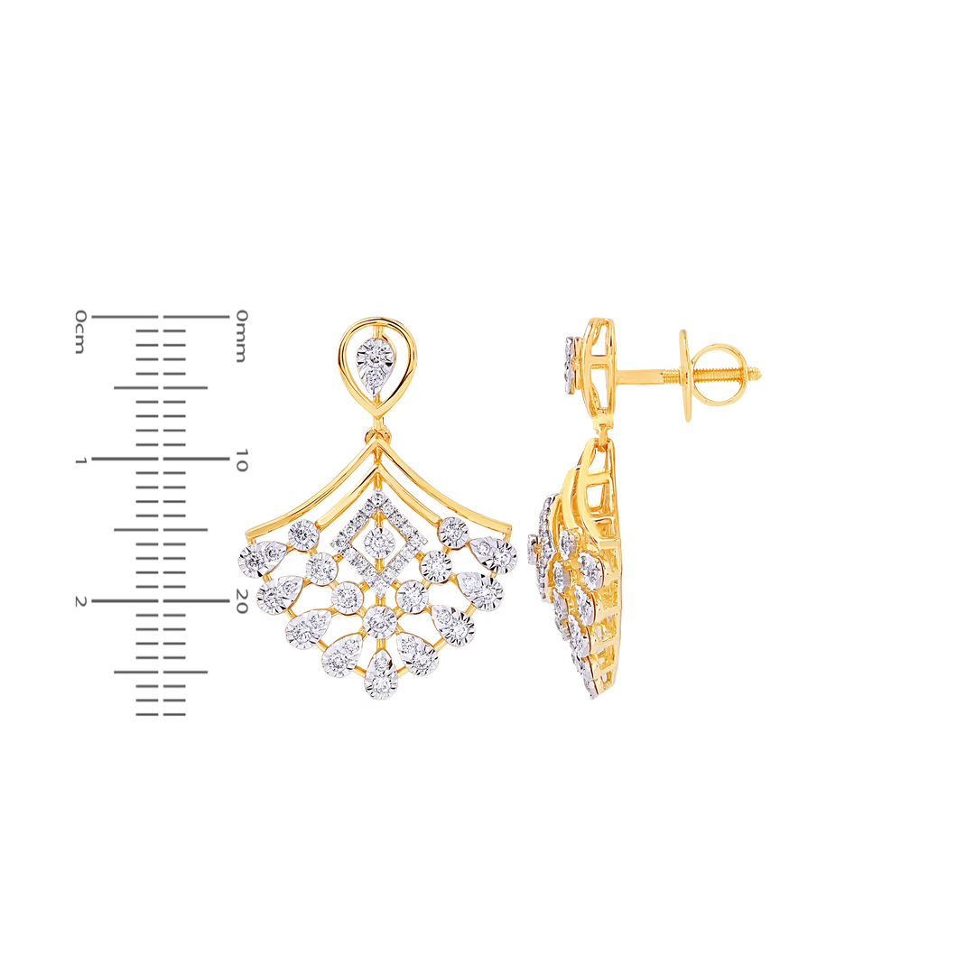 1.45Ct VVS/FG Diamond Pendant Set in 18K Gold