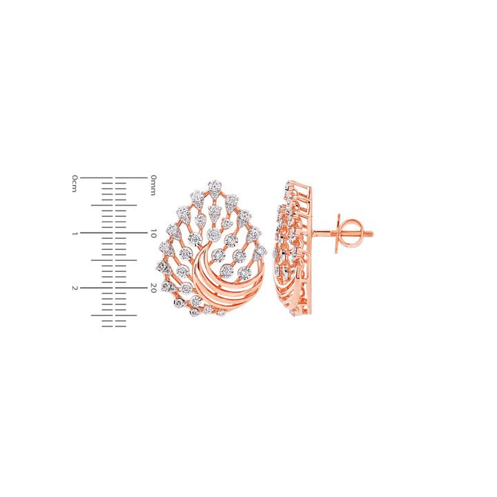 2.08Ct VVS/FG Diamond Pendant Set in 18K Rose Gold