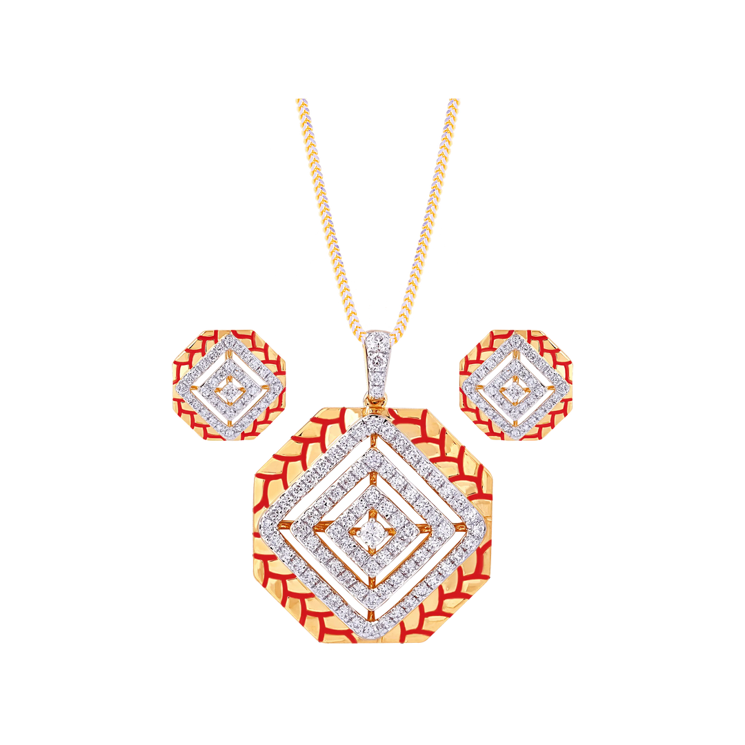 1.20Ct VVS/FG Diamond Pendant Set in 18K Gold