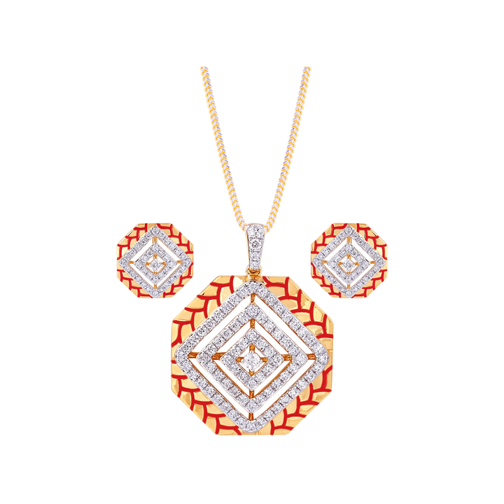 1.20Ct VVS/FG Diamond Pendant Set in 18K Gold