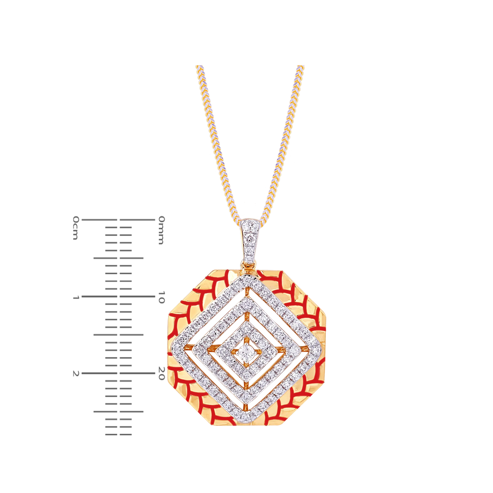 1.20Ct VVS/FG Diamond Pendant Set in 18K Gold