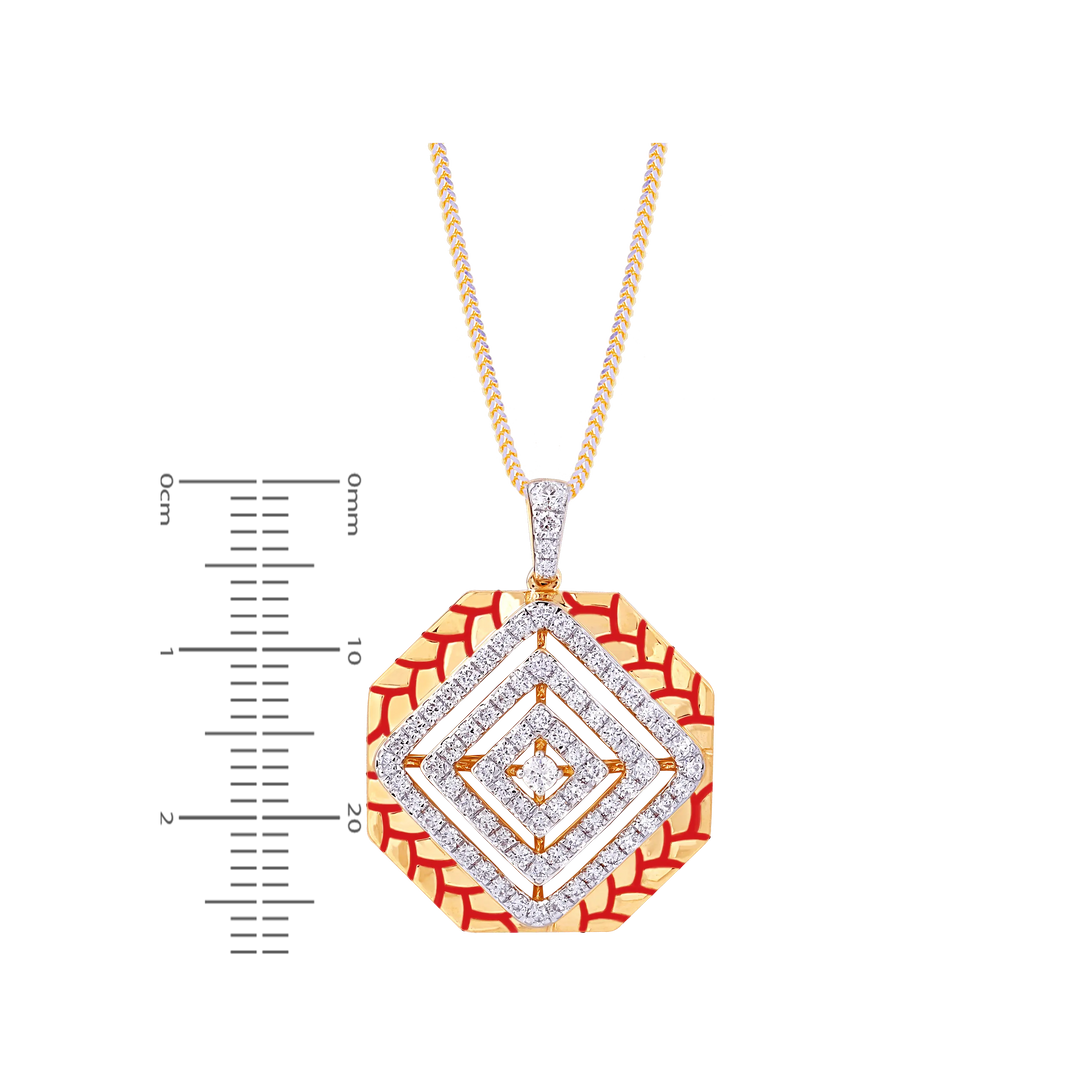 1.20Ct VVS/FG Diamond Pendant Set in 18K Gold