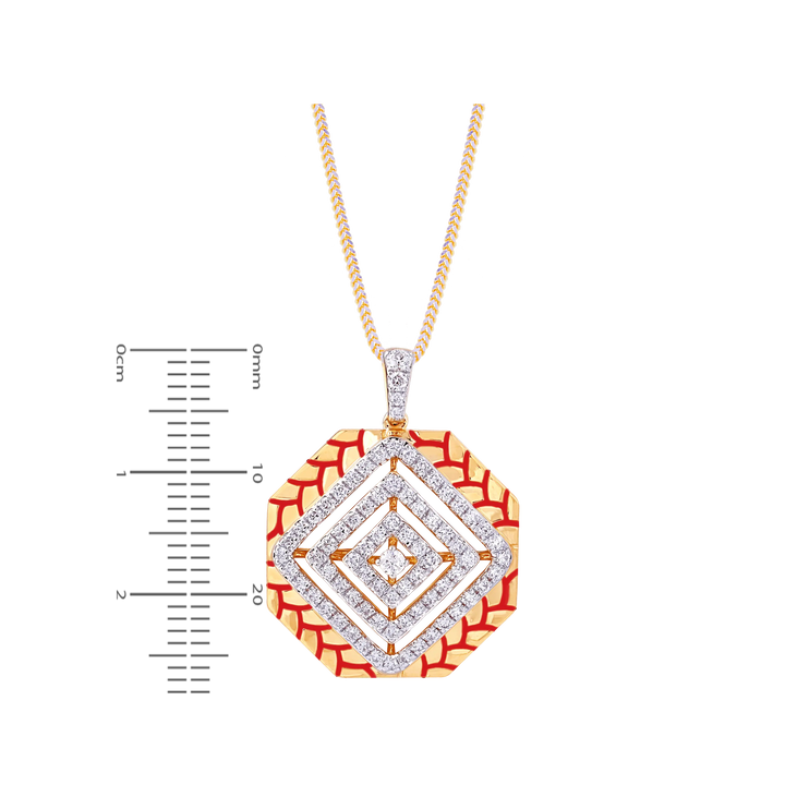 1.20Ct VVS/FG Diamond Pendant Set in 18K Gold