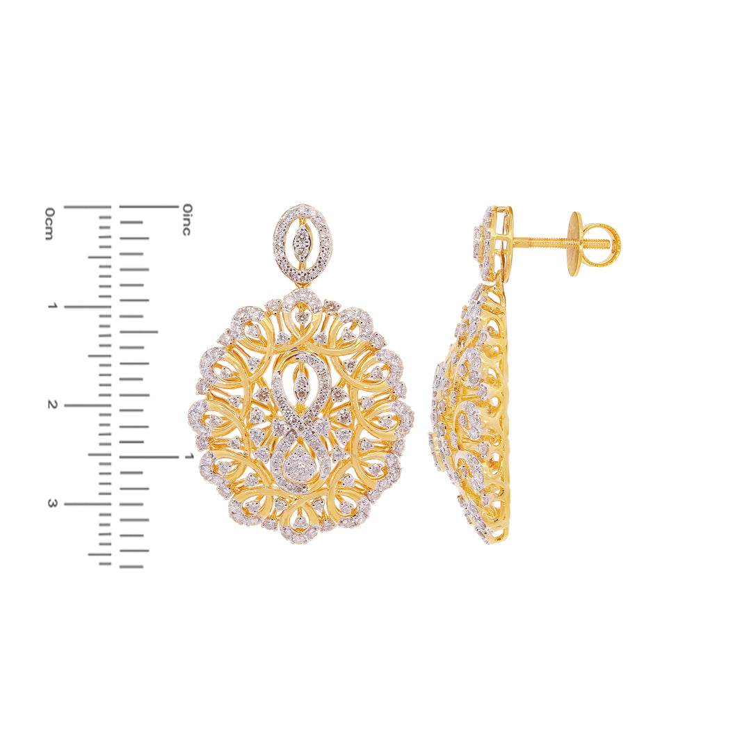 4.45Ct VS/GHI Diamond Pendant Set in 18K Gold