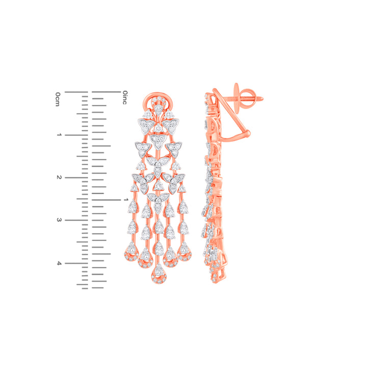 4.31Ct VVS/FG Diamond Pendant Set in 18K Rose Gold