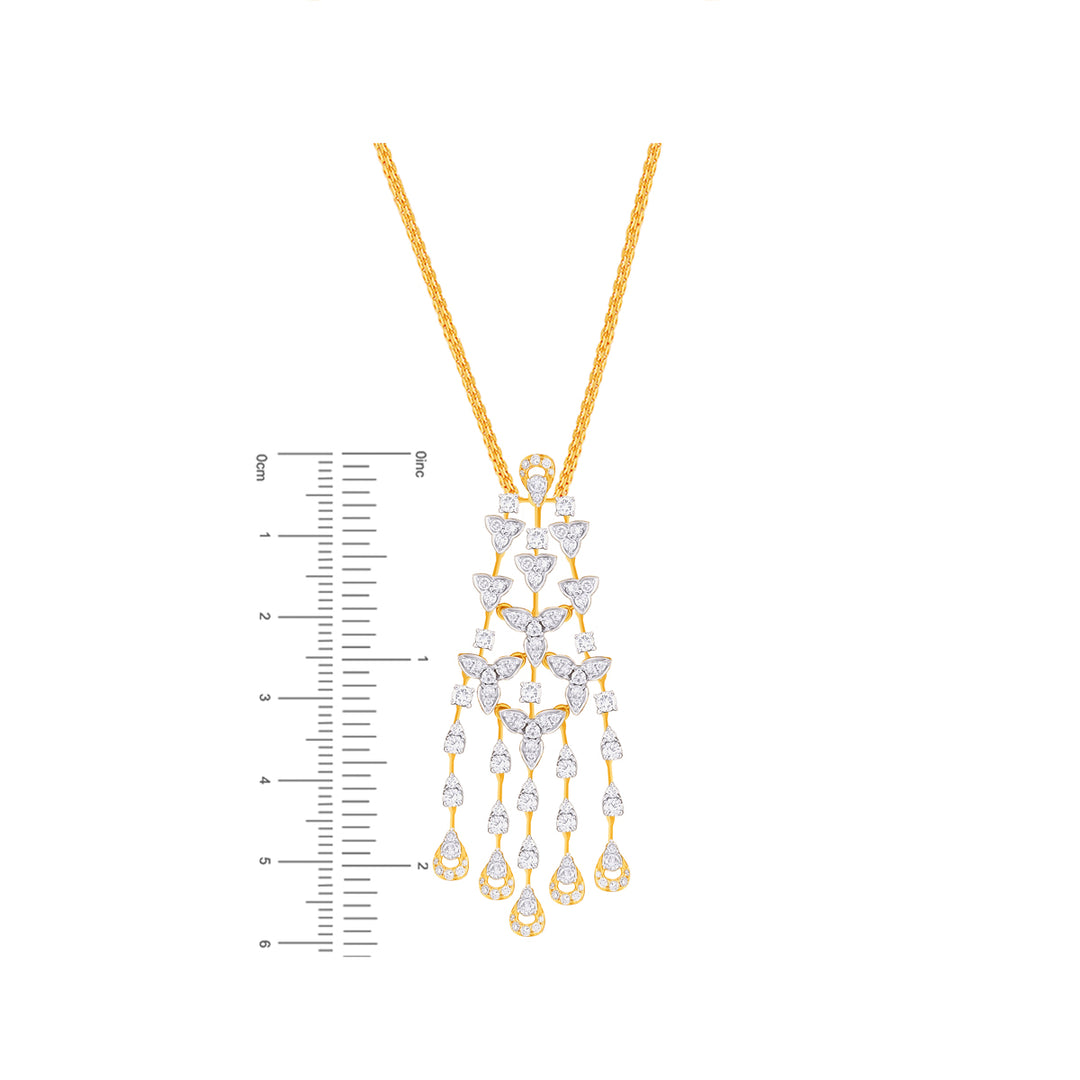 4.29Ct VVS/FG Diamond Pendant Set in 18K Gold