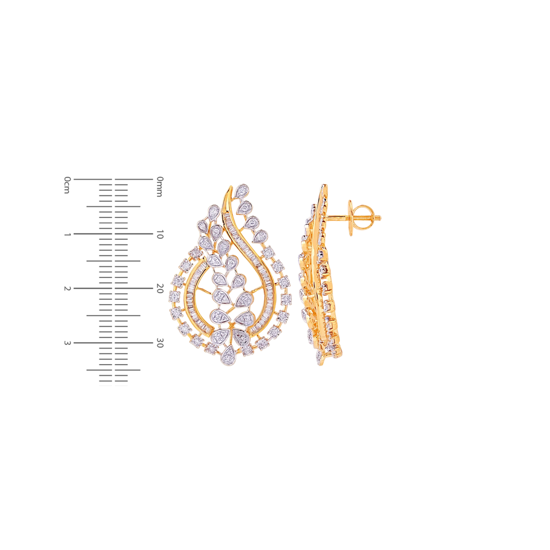 3.09Ct VS/GHI Diamond Pendant Set in 18K Gold