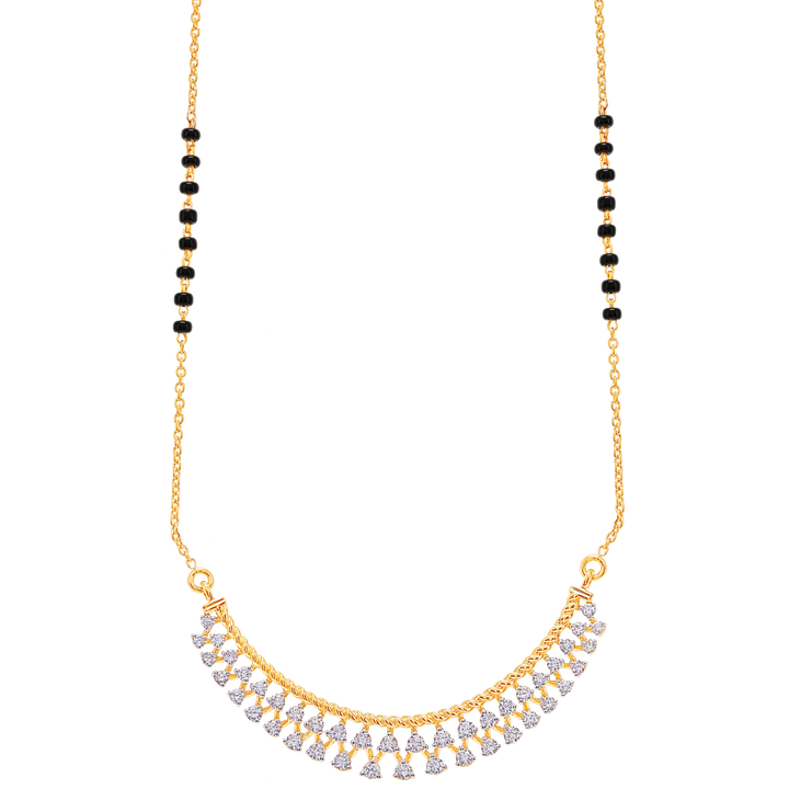 0.87Ct VVS/FG Diamond Mangalsutra in 18K Gold