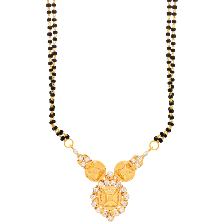0.68Ct VVS/FG Diamond Mangalsutra in 18K Gold