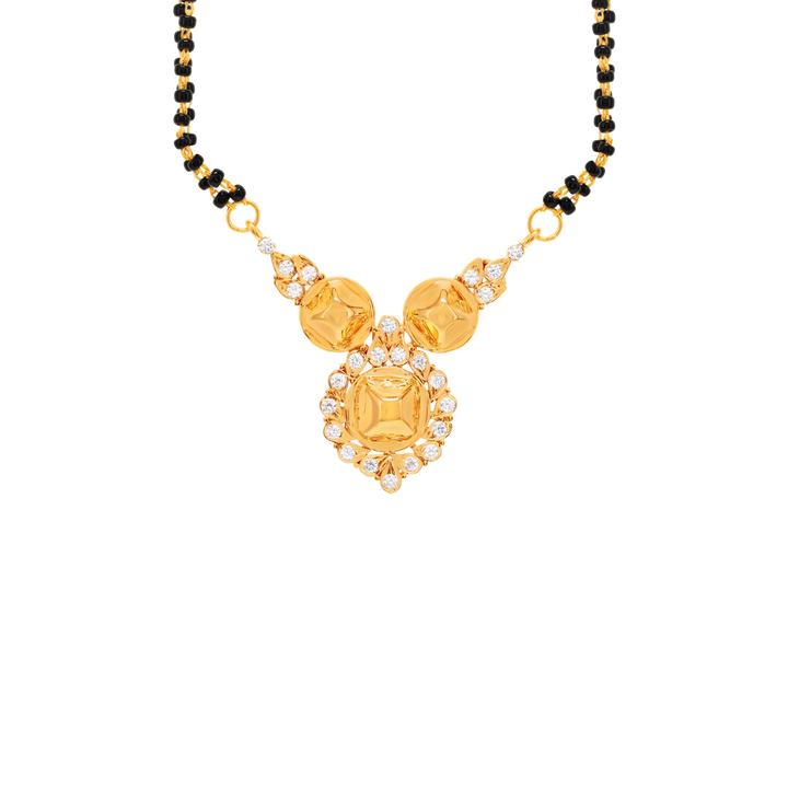 0.68Ct VVS/FG Diamond Mangalsutra in 18K Gold
