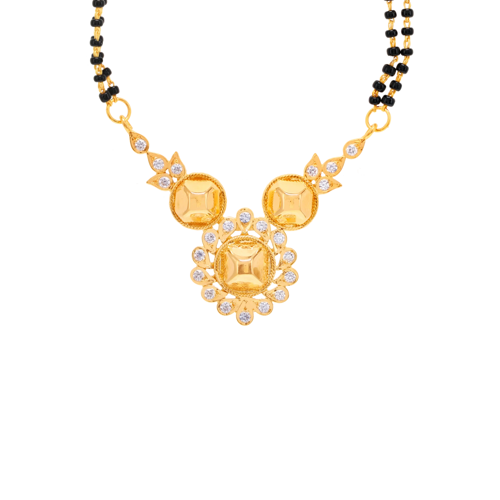 0.62Ct VVS/FG Diamond Mangalsutra in 18K Gold