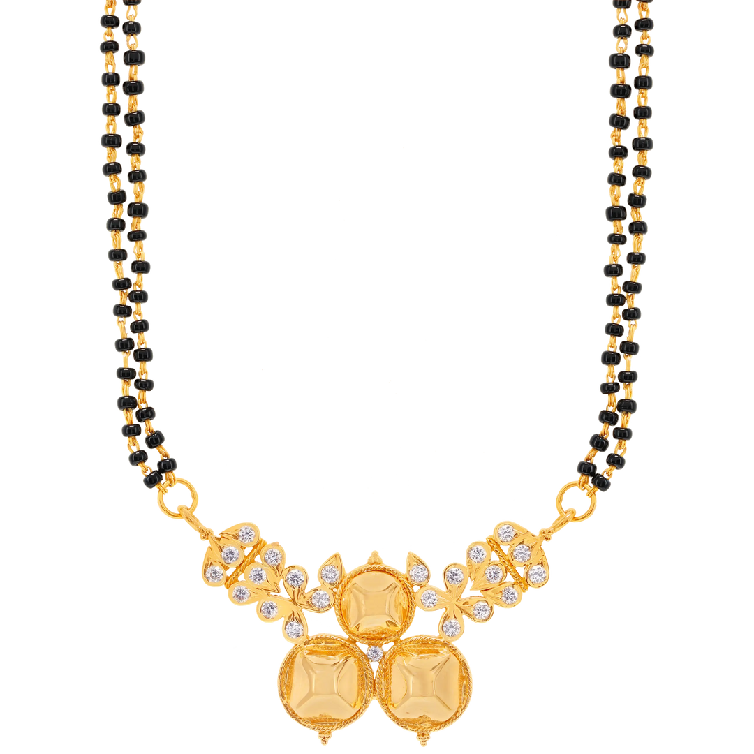 0.64Ct VVS/FG Diamond Mangalsutra in 18K Gold