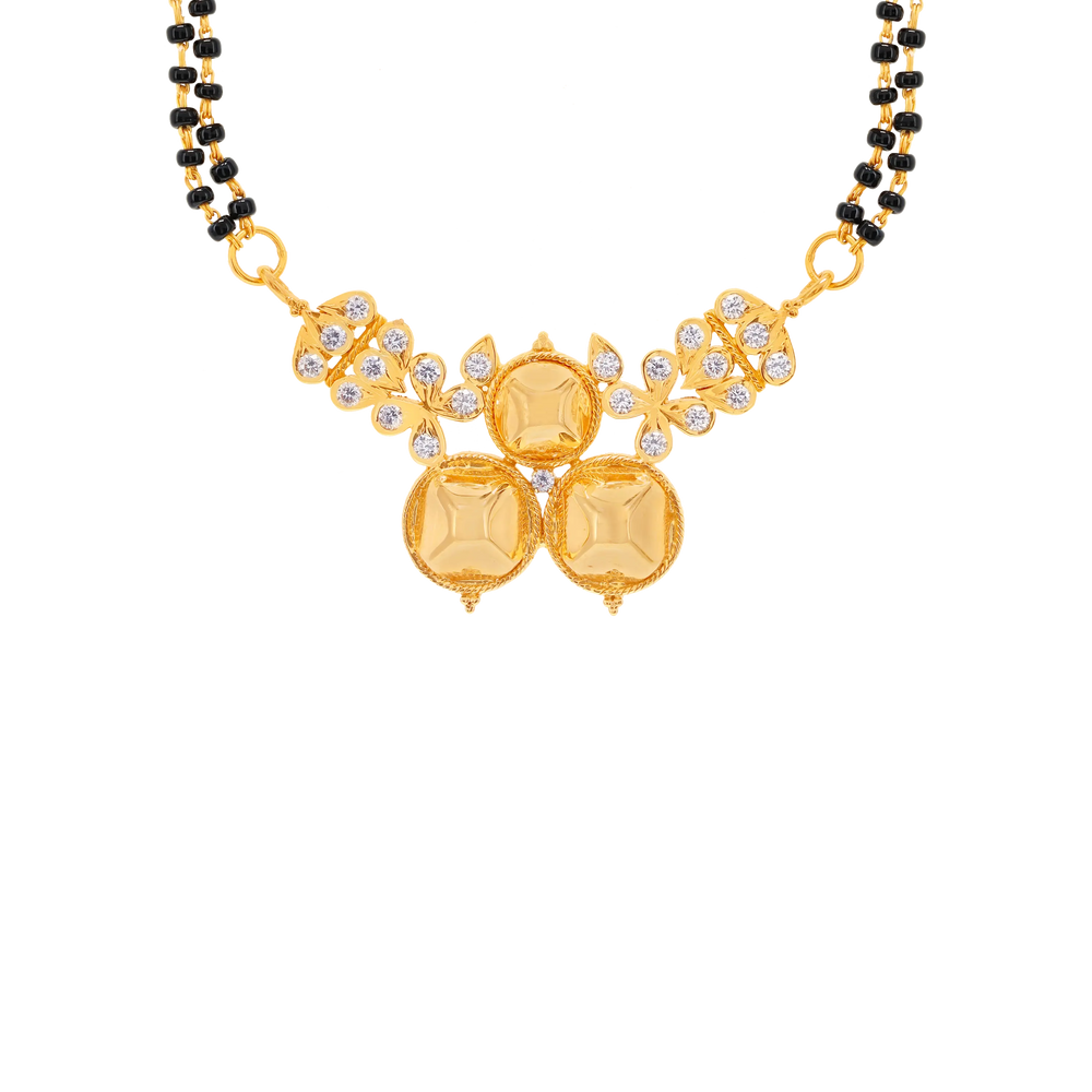 0.64Ct VVS/FG Diamond Mangalsutra in 18K Gold