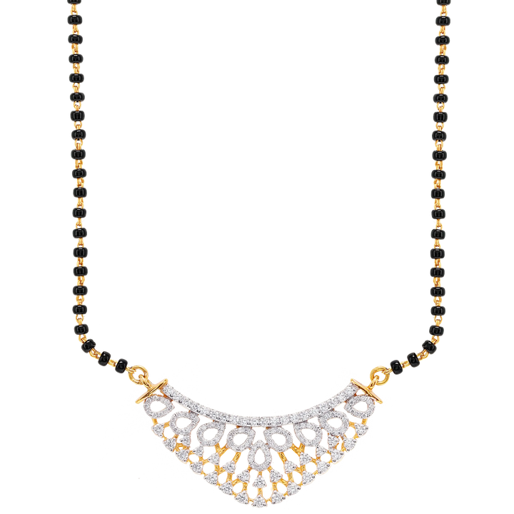 0.81Ct VVS/EF Diamond Mangalsutra in 18K Gold