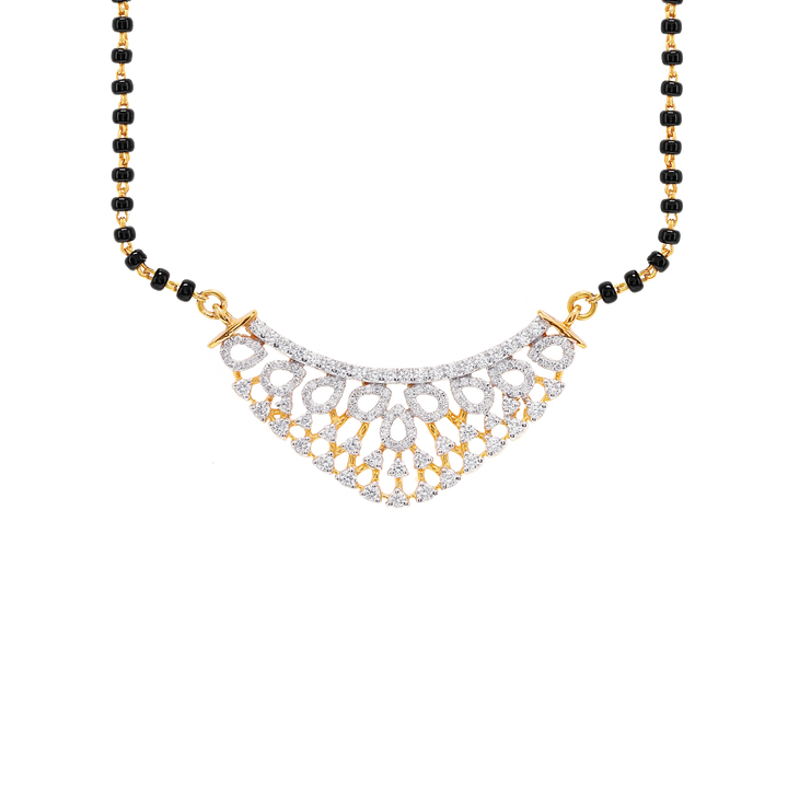 0.81Ct VVS/EF Diamond Mangalsutra in 18K Gold