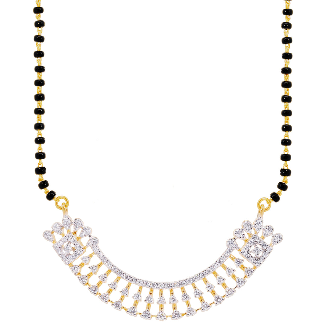 0.99Ct VVS/EF Diamond Mangalsutra in 18K Gold