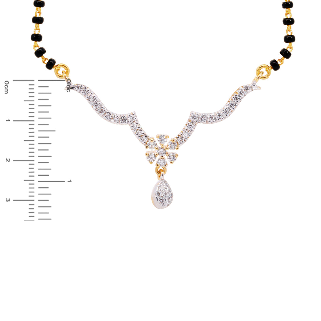 0.62Ct VVS/FG Diamond Mangalsutra in 18K Gold