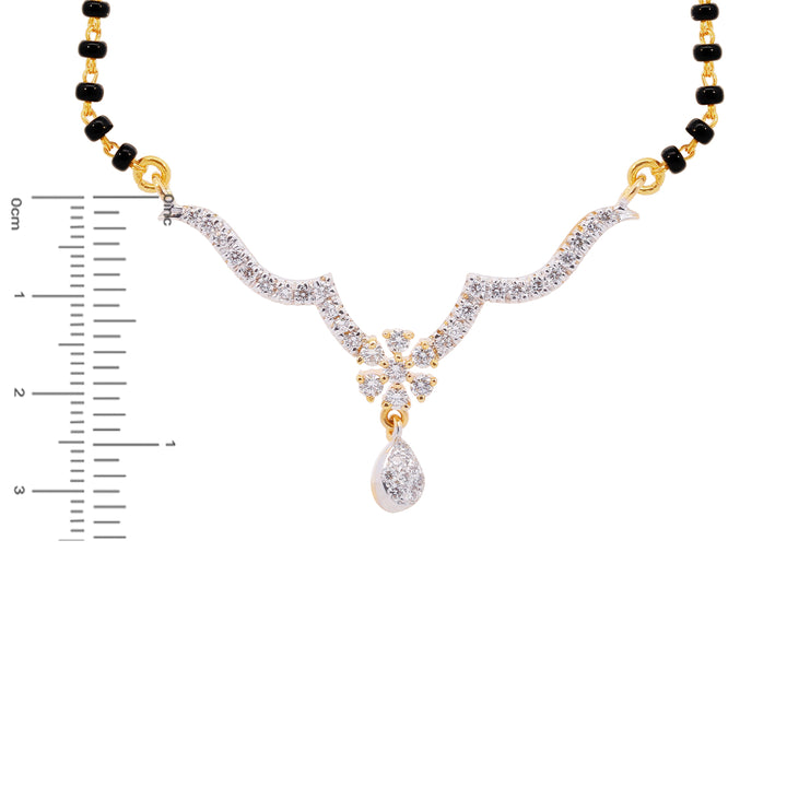 0.62Ct VVS/FG Diamond Mangalsutra in 18K Gold